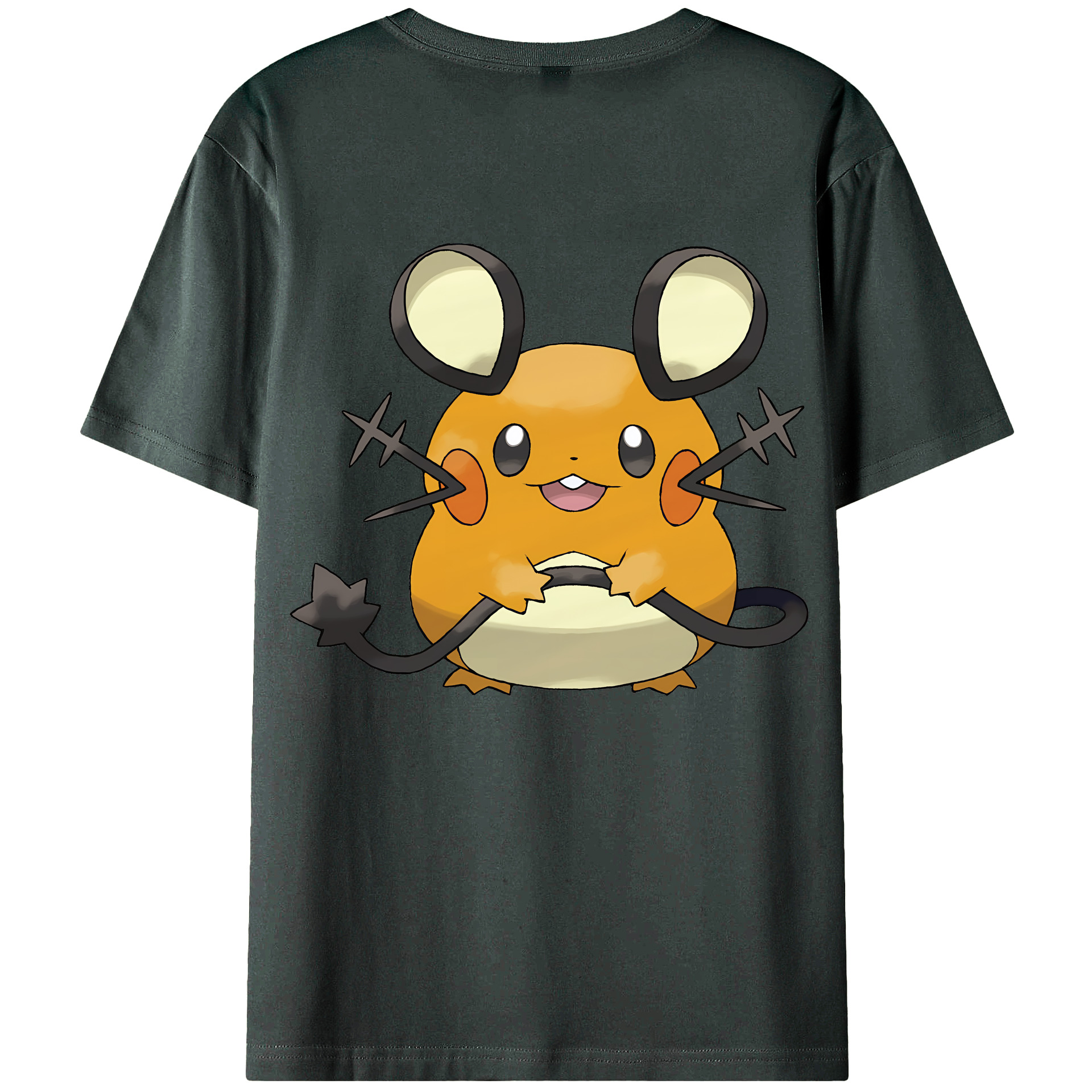 （画像用） ポケットモンスター Pokémon 綿100％ メンズ半袖Tシャツ（バックプリント） 通気性